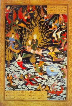 Miraj por el Islam religioso del Sultán Mahoma Pinturas al óleo